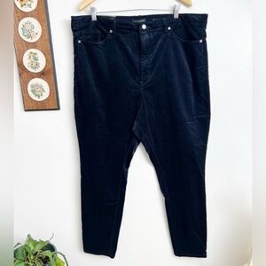 Banana Republic High Rise Skinny Ankle Blue Corduroy Pants size 35 NWT